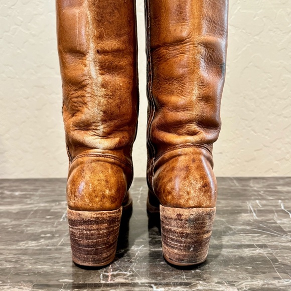 Frye Vintage Knee High Leather Campus Boots - Picture 11 of 14